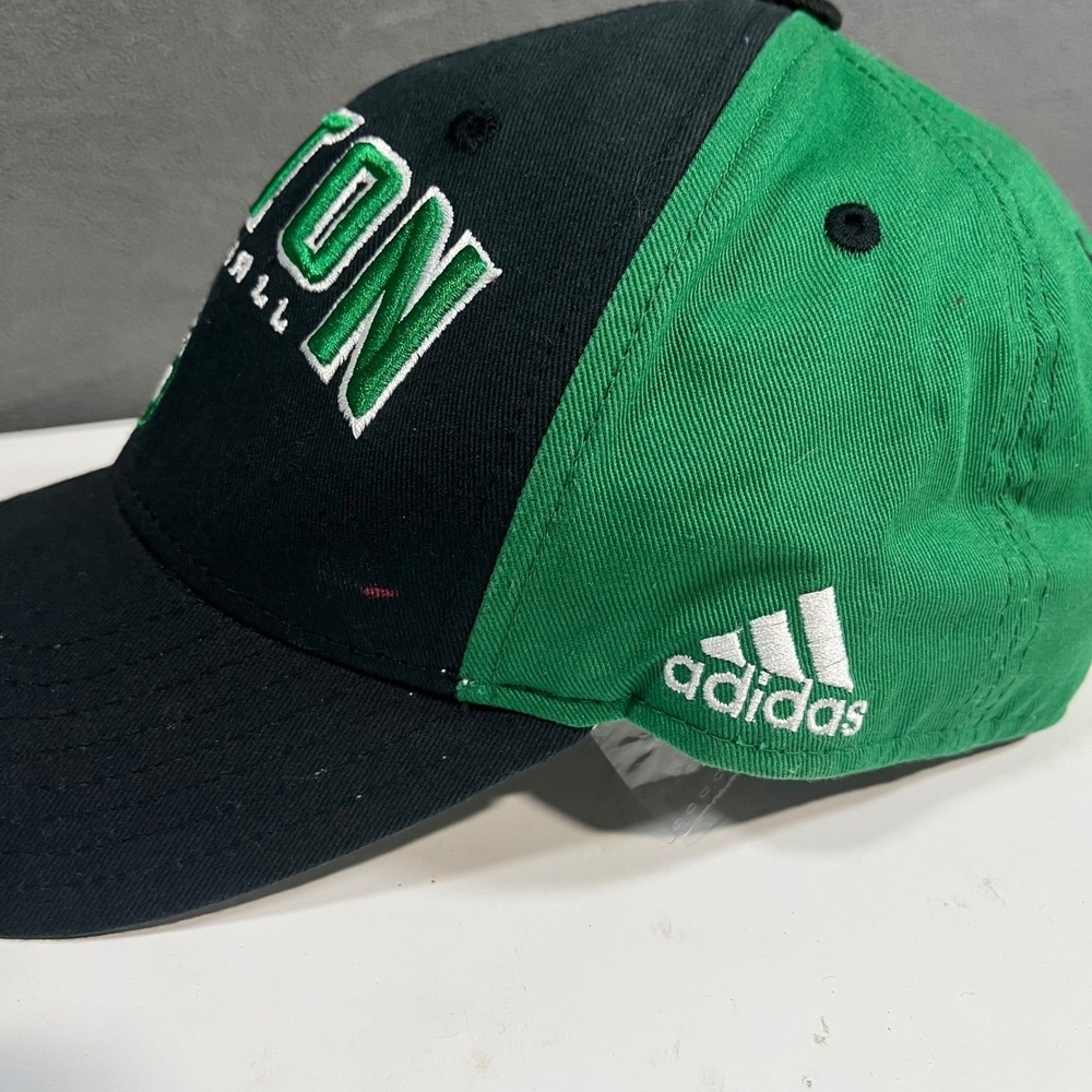 Adidas Boston Celtics NBA Basketball Hat Green Black Adjustable Strapback Cap - Picture 6 of 9